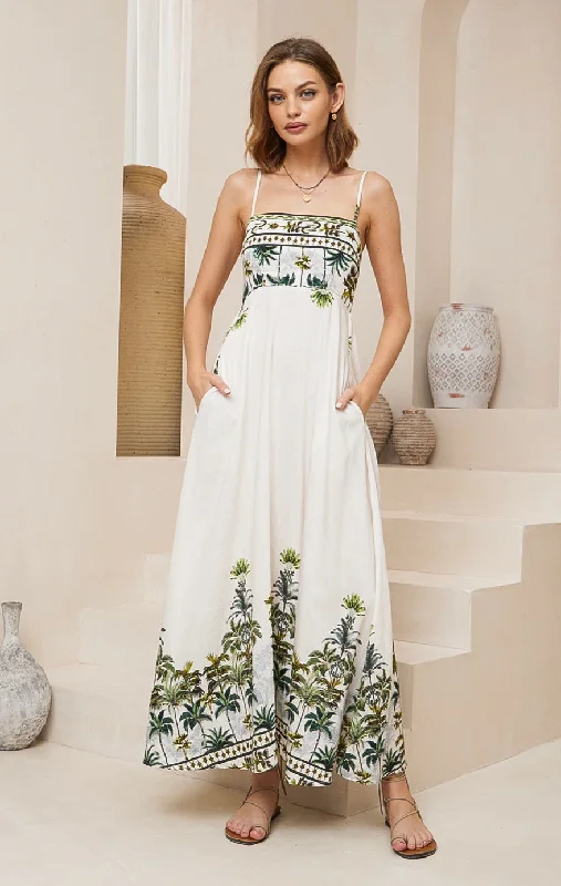 Palm Tree Maxi Dress