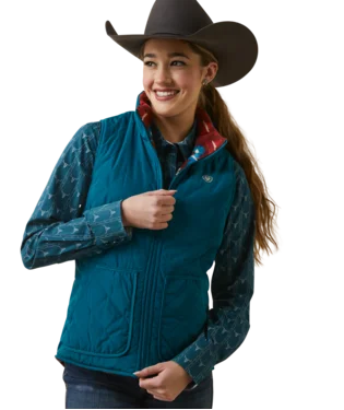 Ariat Ladies Deep Lagoon Reversible Dilon Vest