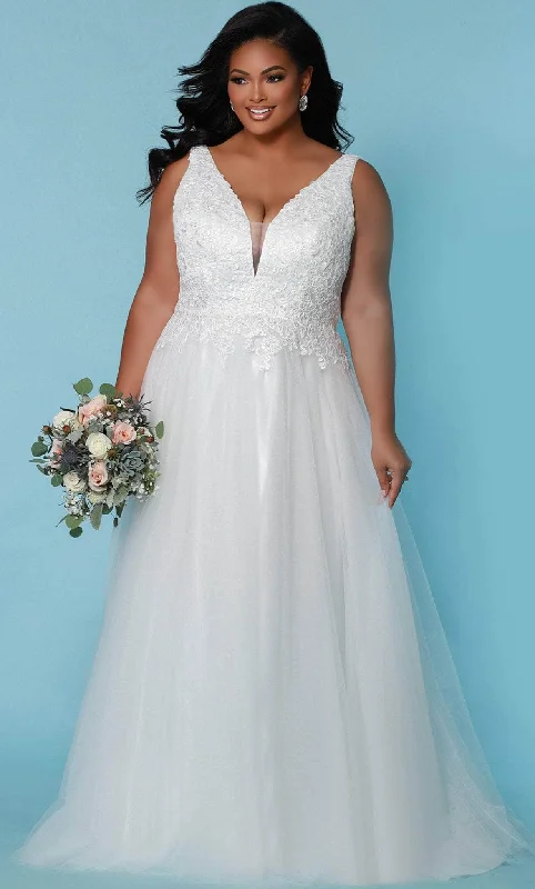 Sydney's Closet Bridal SC5270 - A-line Sleeveless Wedding Dress