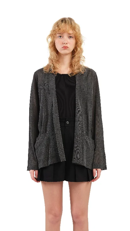 Sheer Knit Blazer