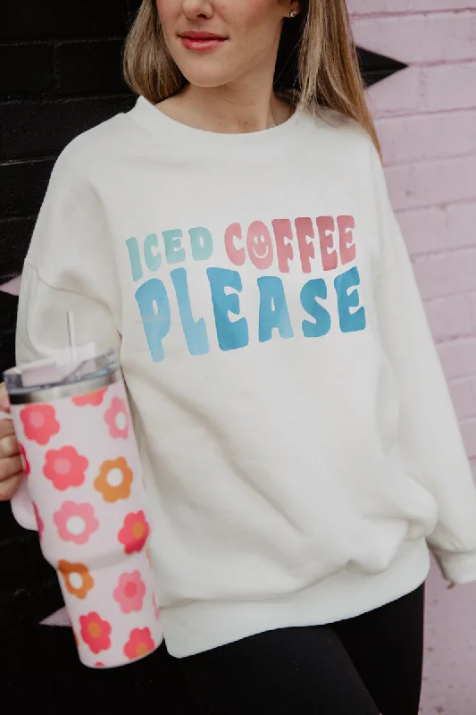 Iced Coffee Please Crewneck Sweatshirt