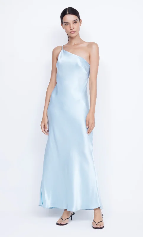 MARGAUX ASYM DRESS - DOLPHIN BLUE