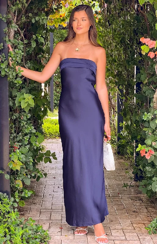 Maiah Navy Maxi Dress