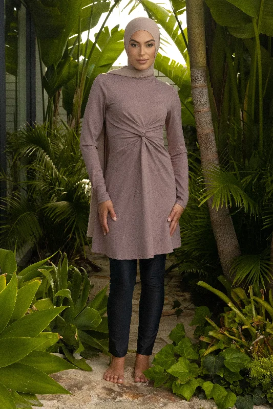 Aleppo Swim Twist Tunic - Mauve