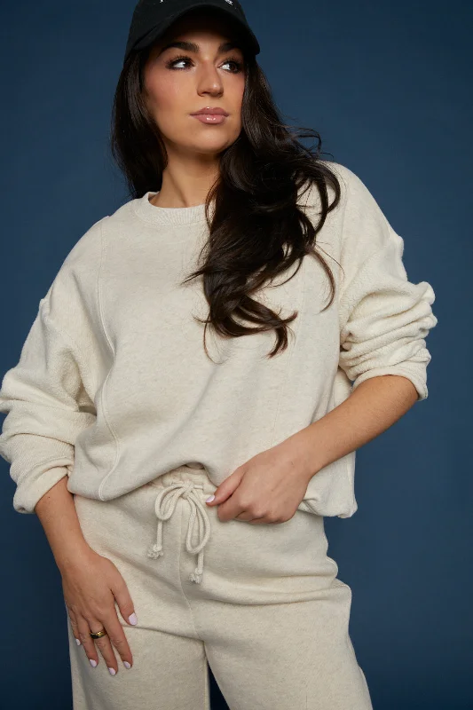 Idina Fleece Cropped Sweatshirt