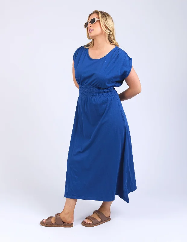 Nelle Midi Dress - China Blue