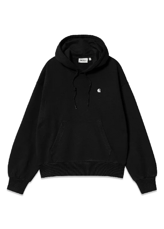 W Hooded Casey Sweatshirt - Black / Silver