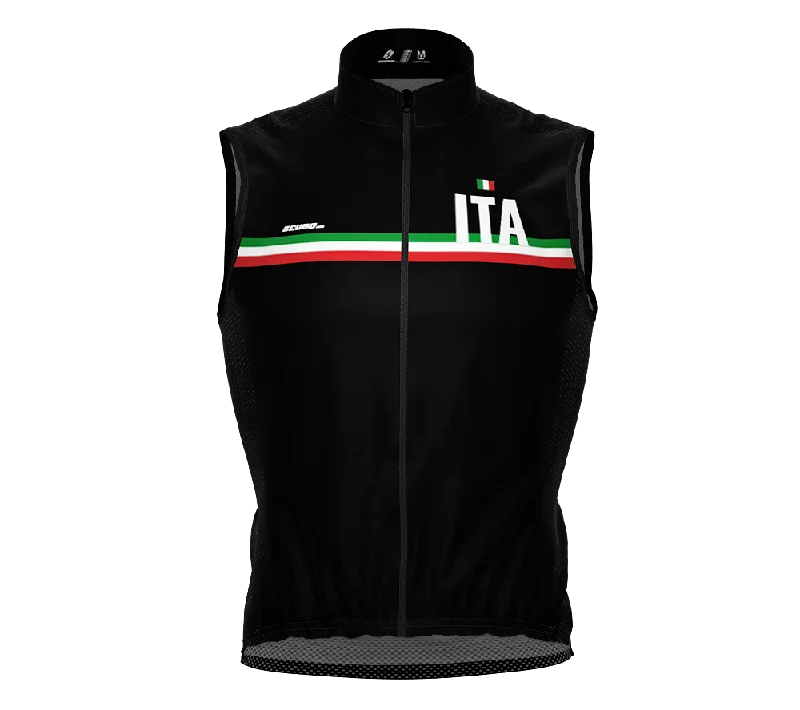 Wind Breaker Cycling Running Sports Vest Italy Country Code for Men And Women