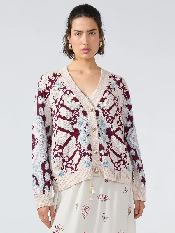 Dylan Cotton Merino Boyfriend Cardigan