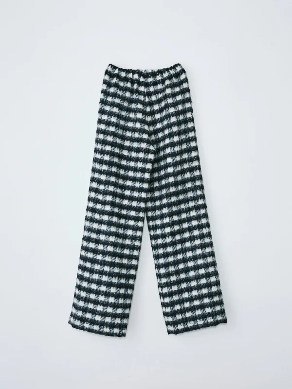 MOHAIR WIDE PANTS CHECK