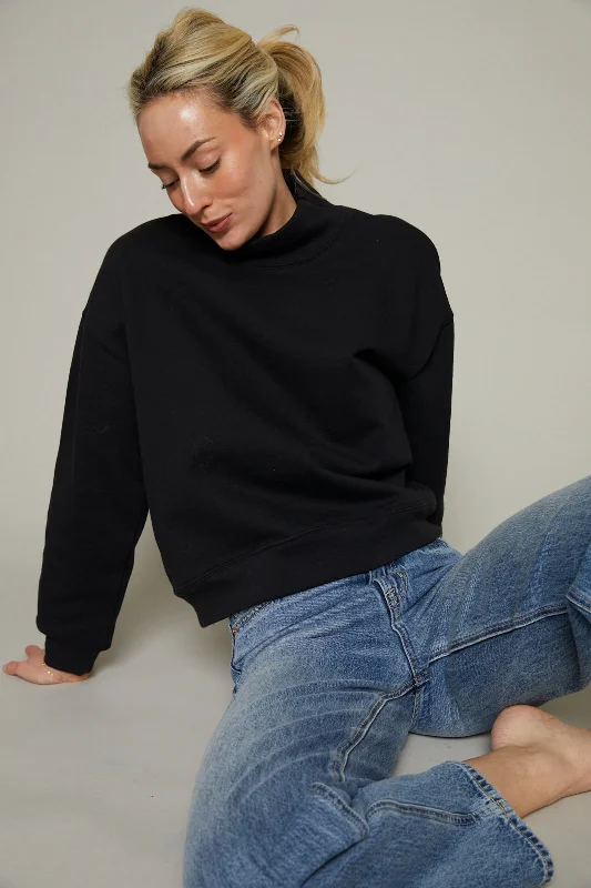 Angie Mock Neck Sweatshirt