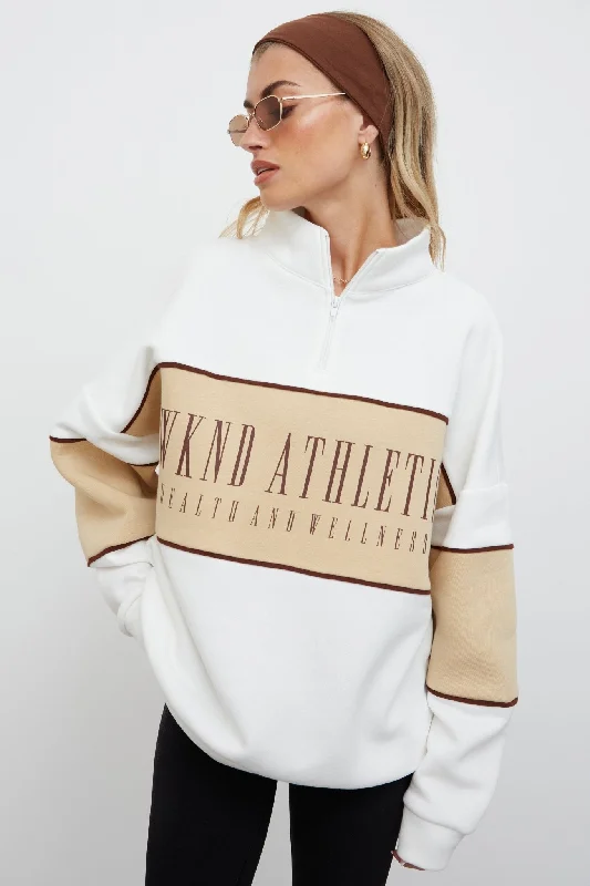 HALF ZIP WKND ATHLETIC SWEAT