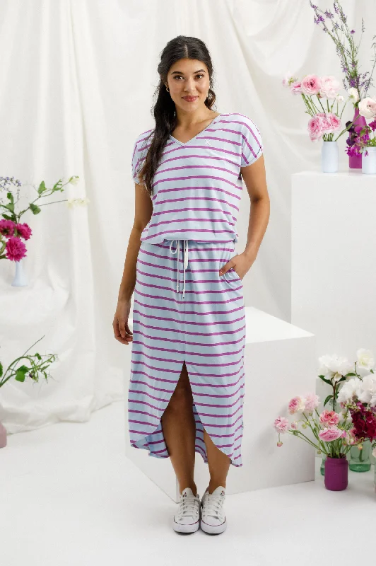 Chelsea Dress - Orchid Stripe