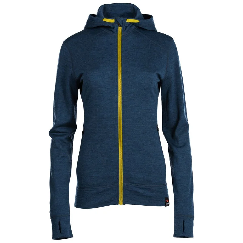 Womens Merino 260 Casual Hoodie (Petrol)