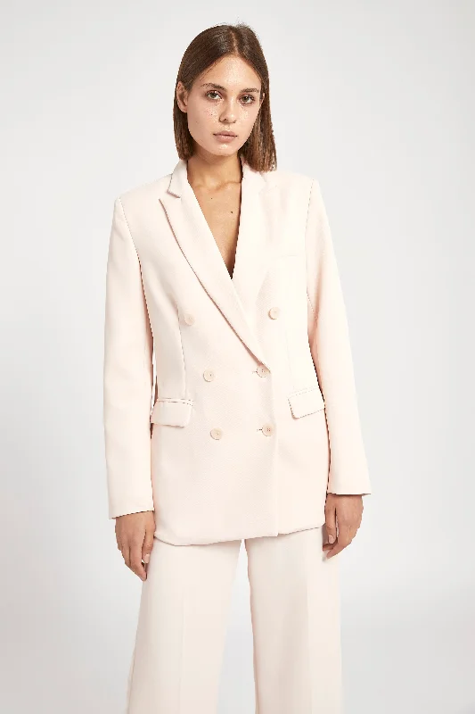 Double Breasted Blazer - Pink