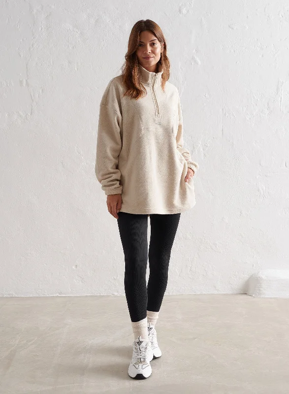 Café Au Lait Fleece Half Zip