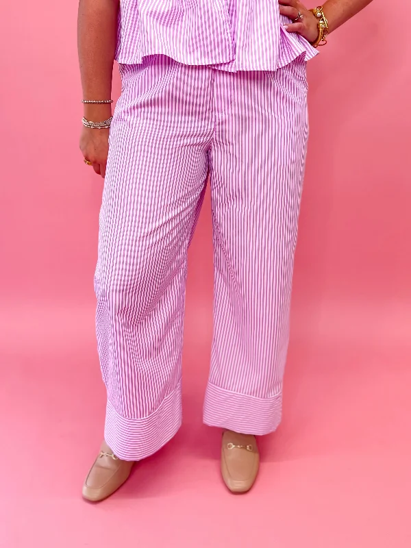 Poppy Chic Striped Pants