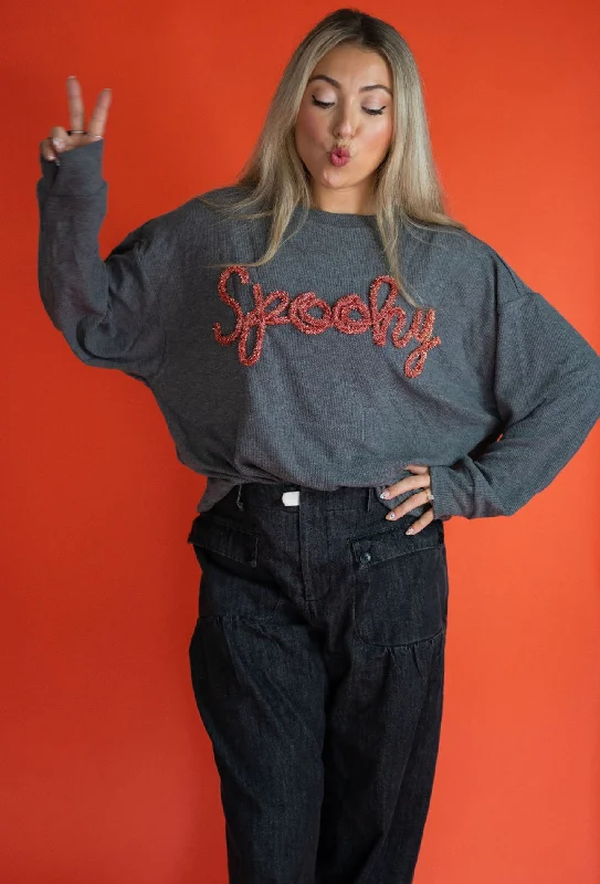 SPOOKY Tinsel Pullover