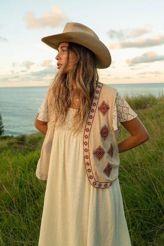 Boho Vest - Sage